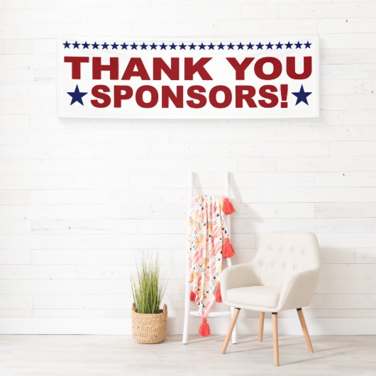 Dank u Sponsors-gebeurtenisbanner Spandoek (Insitu)