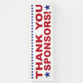 Dank u Sponsors-gebeurtenisbanner Spandoek (Verticaal)