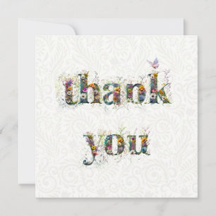 Dank u Sprays van Wildflowers Bedankkaart