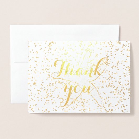 Dank u Starfish Sprinkles Stijlvol Strand Trendy Folie Kaarten (Voorkant met envelop)