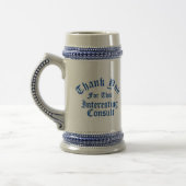 Dank u Stein, 22 oz bier stein Bierpul (Links)