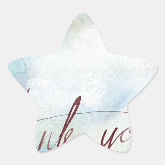 dank u ster sticker (Voorkant)