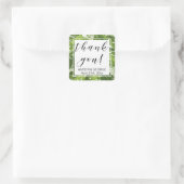 Dank u sticker | Groene bladeren (Tas)