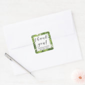 Dank u sticker | Groene bladeren (Envelop)