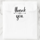 Dank u sticker Hand lettered (Tas)