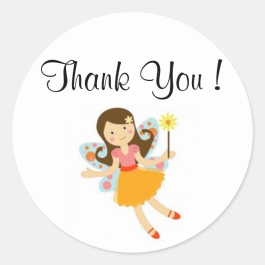 Dank u sticker met fee (Voorkant)
