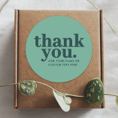 Dank u, Sticker | Moderne groene retro