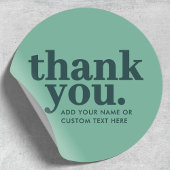 Dank u, Sticker | Moderne groene retro