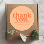 Dank u, Sticker | Retro Perzik Sinaasappel