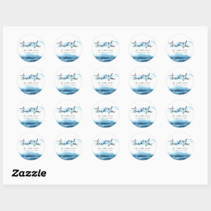 Dank u Sticker voor een moderne bruiloft.