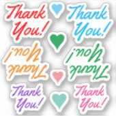 "Dank u!" Stickers (Voorkant)