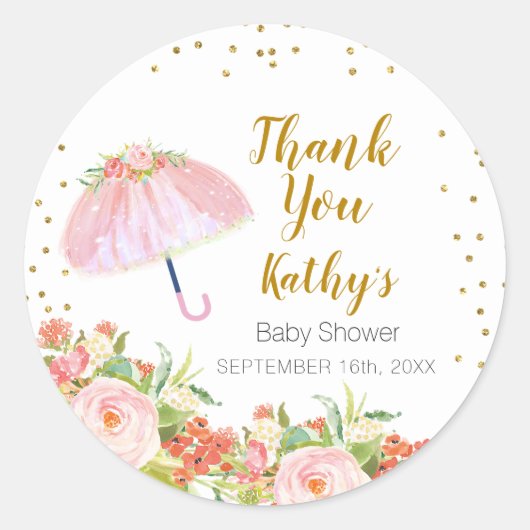 Dank u Stickers April Showers brengen de Moslimblo (Voorkant)