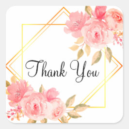 Dank u stickers of envelopzegels