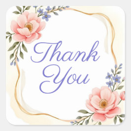 Dank u stickers of envelopzegels