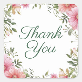 Dank u stickers of envelopzegels