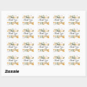 Dank u stickers of envelopzegels (Vel)