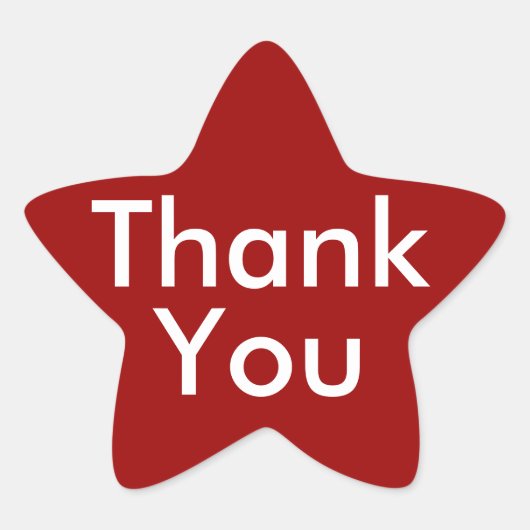 Dank u Stickers op rode achtergrond (Voorkant)