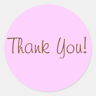 Dank u Stickers! Ronde Sticker