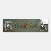 Dank u - Stone Paws - Siberian Husky - Pap Bumpersticker (Voorkant)