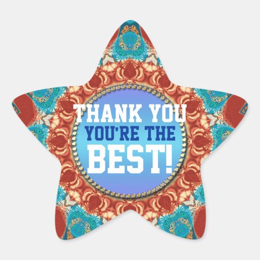 Dank u Sunshine Mandala Custom Sticker (Voorkant)