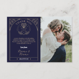 Dank u Tarot Moon Crystals Harten Trouwkaarten Informatiekaartje