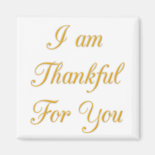 Dank u Tekst citaat Art Print Design Magneet