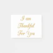 Dank u Tekst citaat Art Print Design Post-it® Notes (Voorkant)