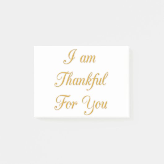 Dank u Tekst citaat Art Print Design Post-it® Notes (Voorkant)