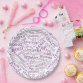 Dank u Tekst Paper Borden Multi Language Papieren Bordje (Feest)