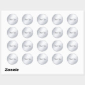 Dank u tekst Sjabloon Handschrift Modern Ronde Sticker (Vel)