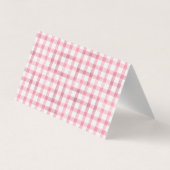 Dank u tentkaart met roze konijntjes met bril visitekaartjes (Achterkant)