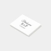 Dank u toevoegt de datum van de de brieftekst van  post-it® notes (Schuin)