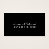 Dank u Trouwkaarten - Skeletten Holding Heart Visitekaartjes (Achterkant)