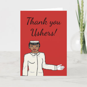 Dank u, Ushers Bedankkaart