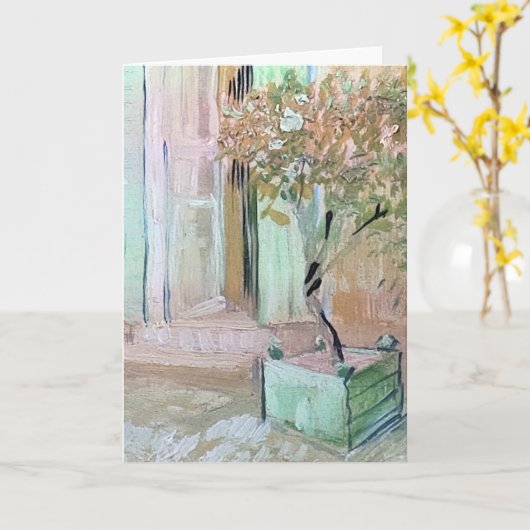 Dank u van Gogh schilderen Kaart (Gele Bloem)