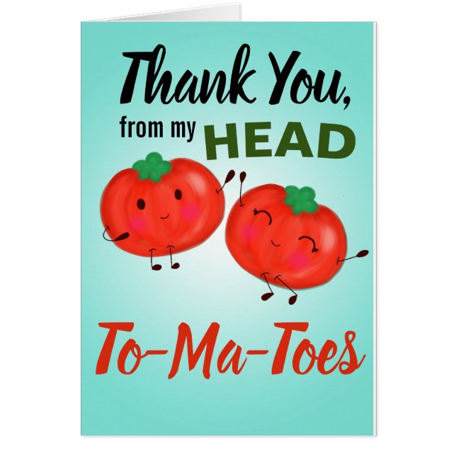 Dank u, van mijn hoofd tot mijn tomaten (Voorkant)