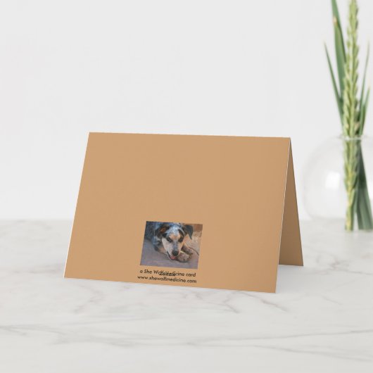 Dank u vanuit het hart - Hondenliefhebber Bedankkaart (Achterkant)