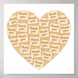 Dank u vanuit mijn hart poster