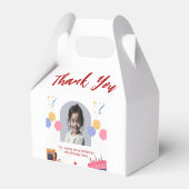 Dank u Verjaardagsfeestje Personaliseer Kaart Bedankdoosjes (Achterkant)