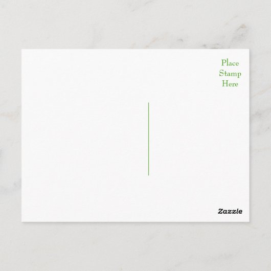 Dank u verontruste groene bruiloft Briefkaart (Achterkant)