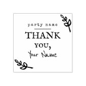 Dank u  verontruste handschrift rustiek 	rubberstempel (Afrduk)