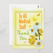 Dank U Verplegend Personeel Briefkaart (Voorkant / Achterkant)