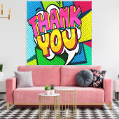 DANK U VERSTERKTE Canvasafdruk Canvas Afdruk (Insitu (Woonkamer))