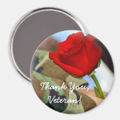 Dank u Veteraan Magnet Magneet (Voorkant / Achterkant)