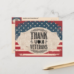 Dank U Veteranen Ansichtkaart Briefkaart