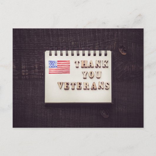 Dank u veteranen briefkaart (Voorkant)