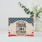 Dank U Veteranen Briefkaart (Staand voorkant)