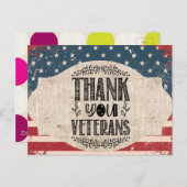 Dank U Veteranen Briefkaart (Voorkant / Achterkant)