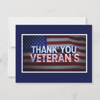 Dank u veteranen briefkaart