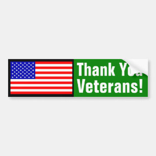 Dank U Veteranen! Bumpersticker